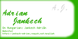 adrian jankech business card